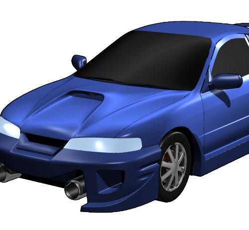 3D графика: Fi-tuned car
